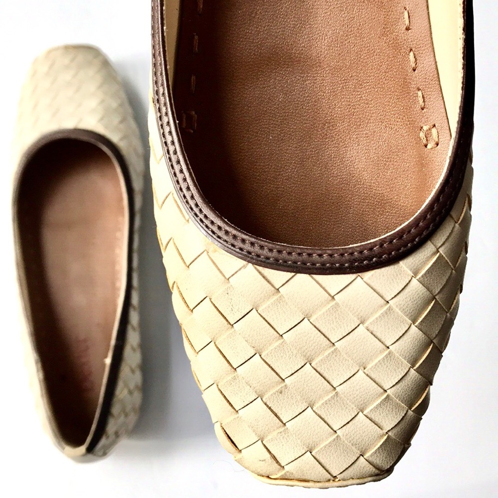 Vintage Dexter Bamboo Woven Flats NWOT 6.5